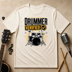 Drummer Verified Music Unisex T-Shirt