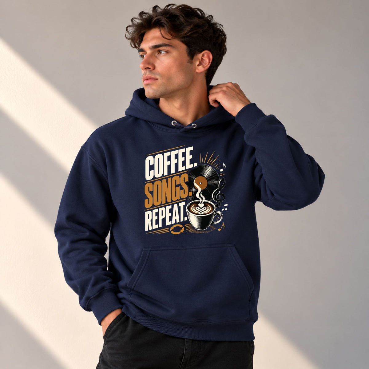 Coffee, Songs, Repeat | Unisex Hoodie