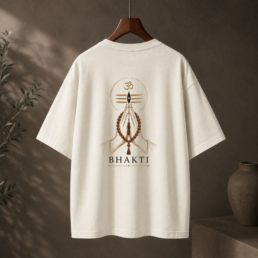 Bhakti Oversized T-Shirt | Spiritual Hindu Meditation Streetwear