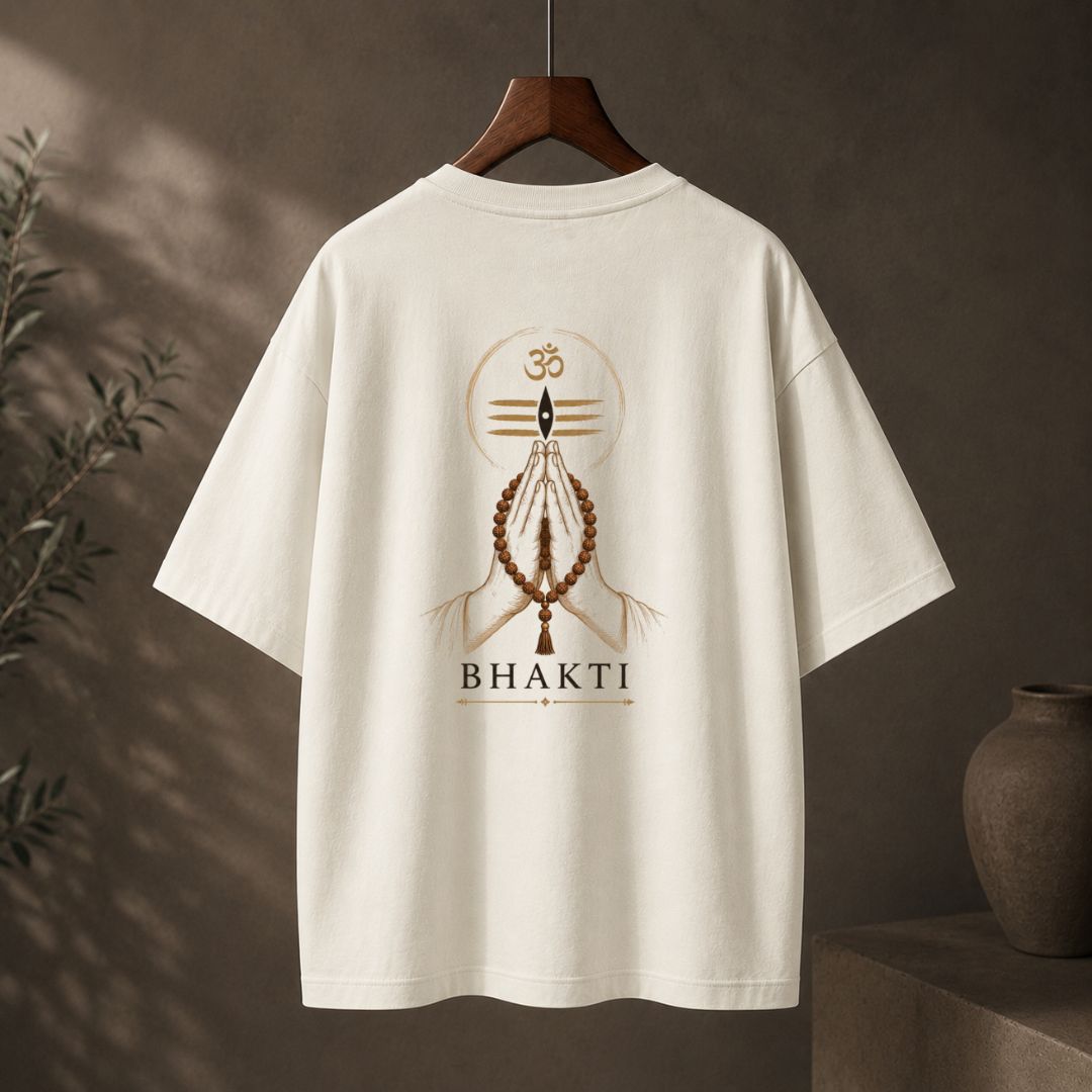 Bhakti Oversized T-Shirt | Spiritual Hindu Meditation Streetwear