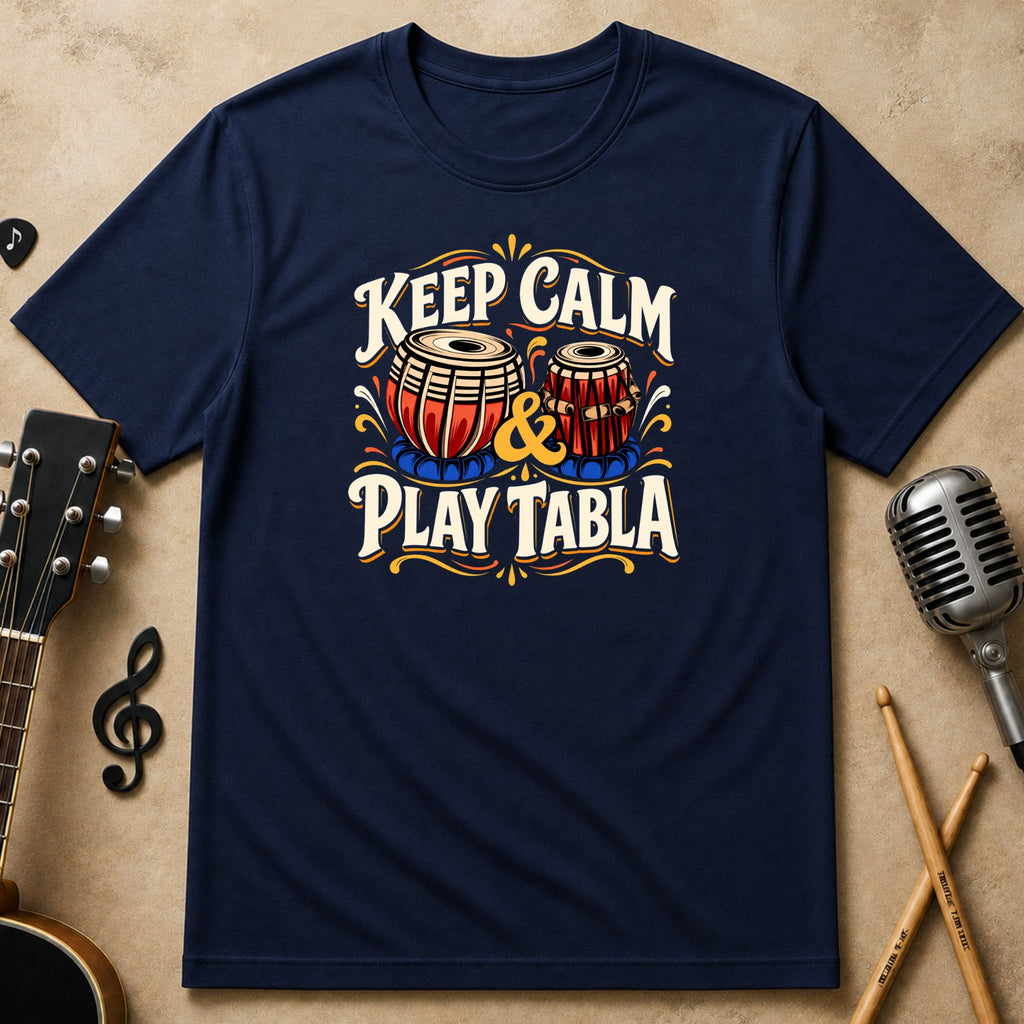 Keep Calm & Play Tabla | Unisex T-Shirt