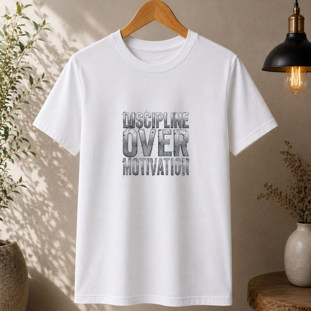 Discipline Over Motivation Regular Gym T-Shirt