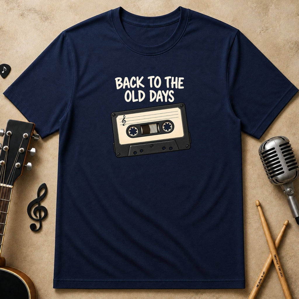 Back to the Old Days | Retro Music T-Shirt