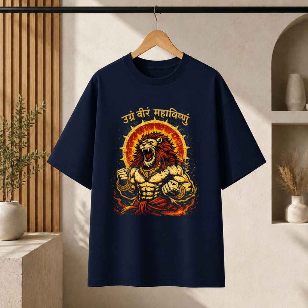 Narasimha Avatar Unisex Oversized T-Shirt