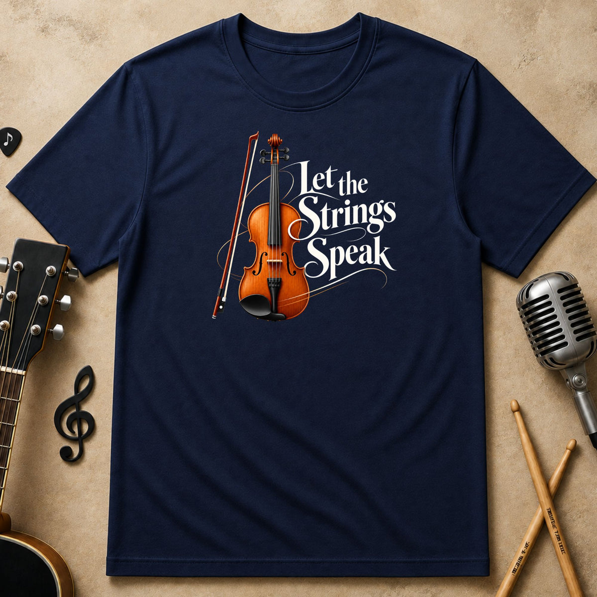 Let the Strings Speak | Violin Unisex T-Shirt