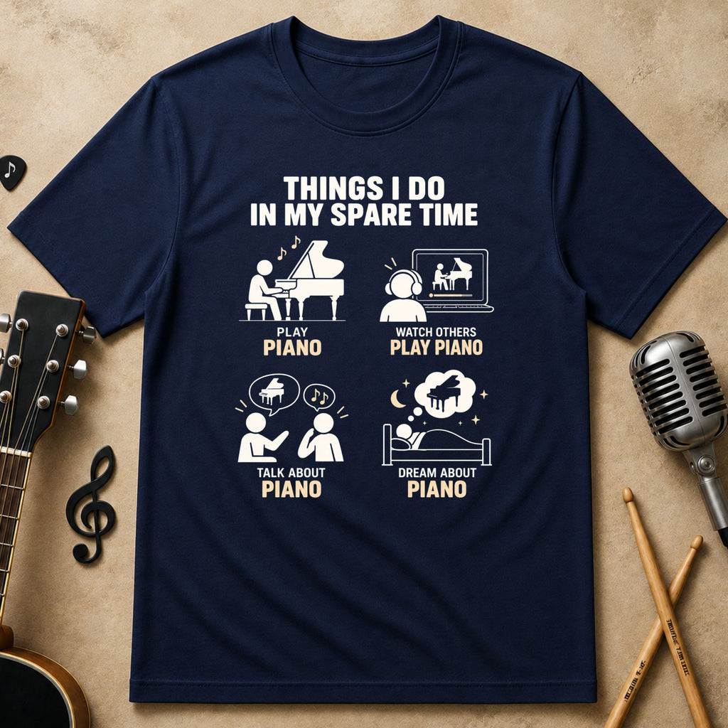 Things I Do in My Spare Time | Piano Unisex T-Shirt