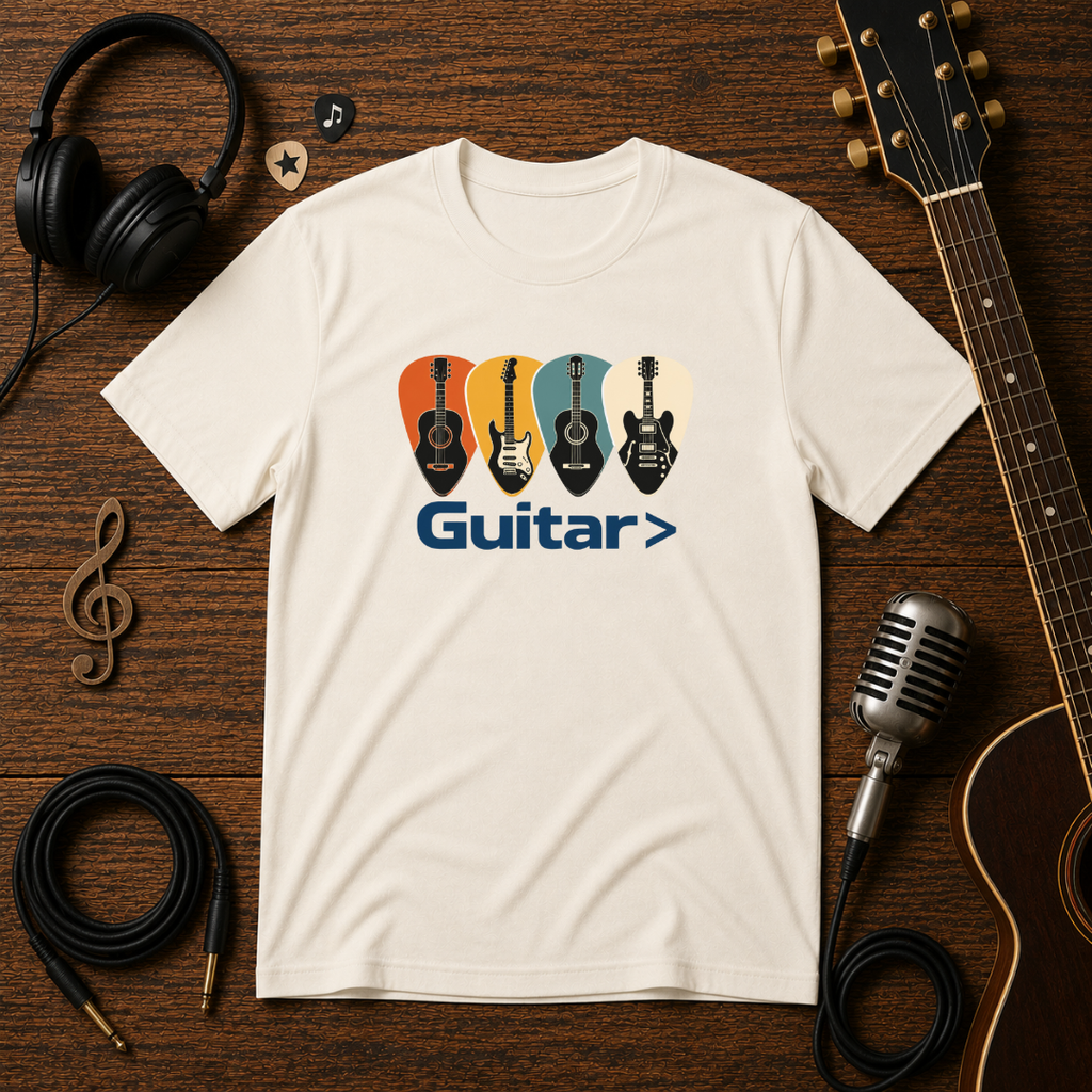 Guitar Picks Unisex Tee