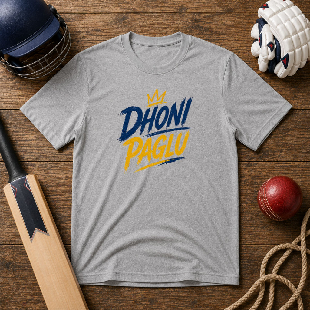 Dhoni Paglu Unisex T-Shirt | Cricket Fan Graphic Tee