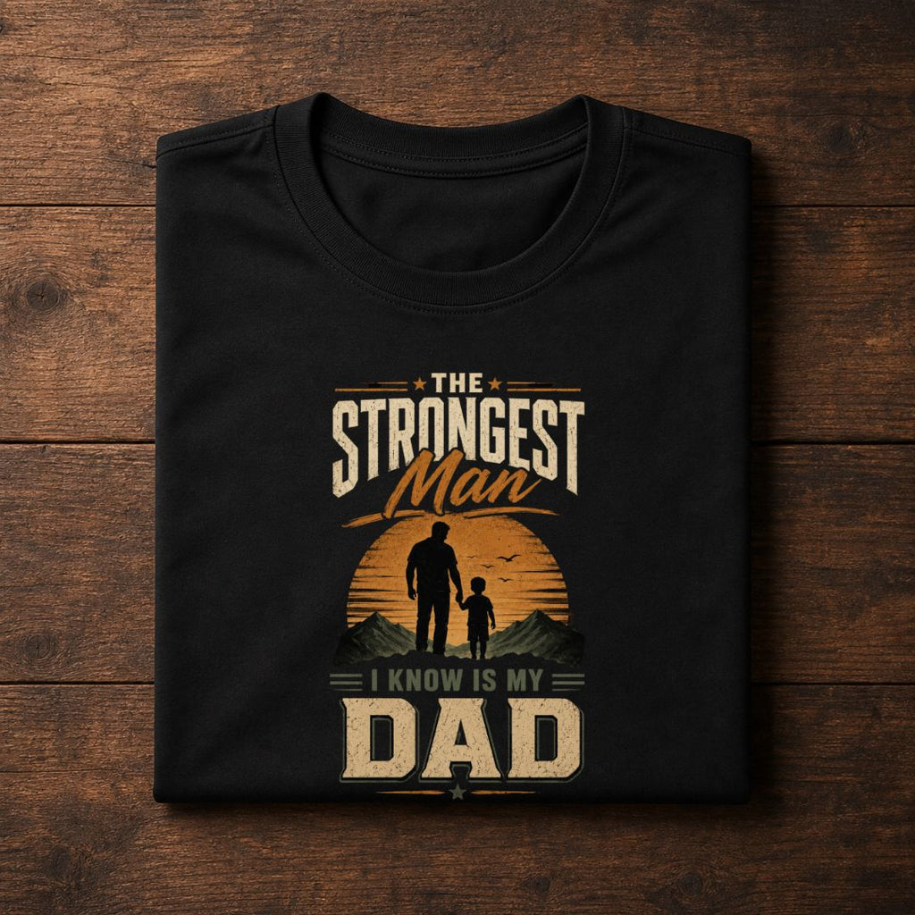 The Strongest Man I Know Is My Dad T-Shirt | Father's Day Gift