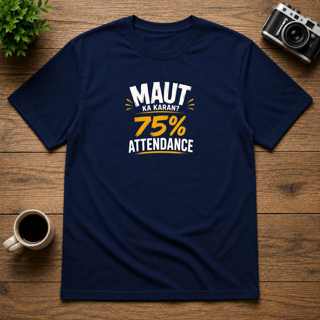 Maut Ka Karan? 75% Attendance | Unisex Tee