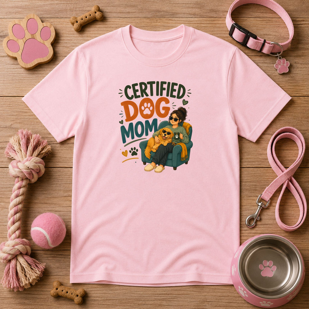Certified Dog Mom | Cute Dog Lover Unisex T-Shirt