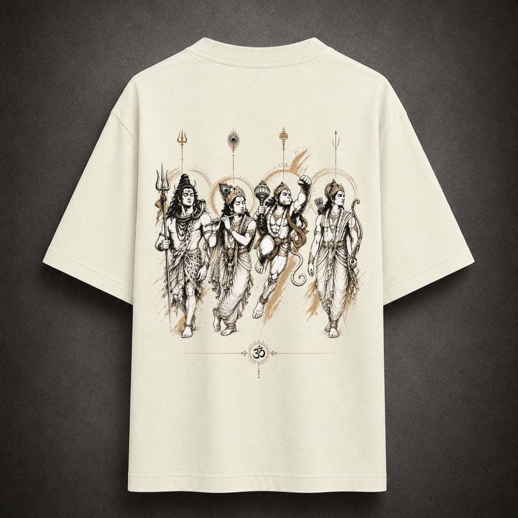 Four Divine Forms | Oversized T-Shirt