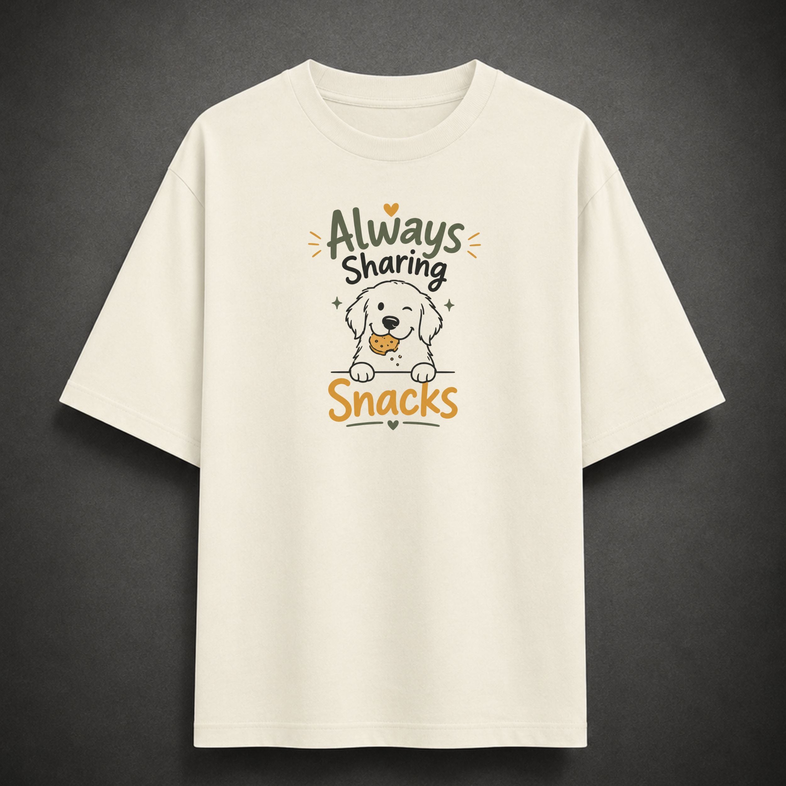 Always Sharing Snacks Oversized T-Shirt