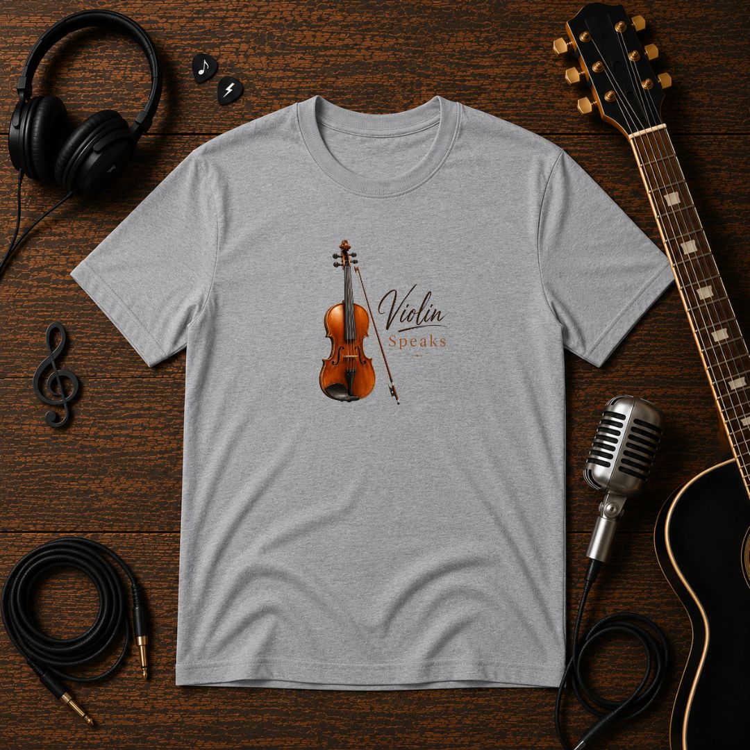 Violin Speaks Unisex Tee