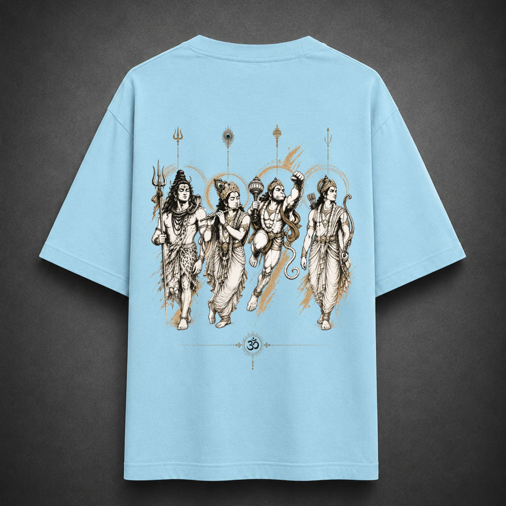 Four Divine Forms | Oversized T-Shirt