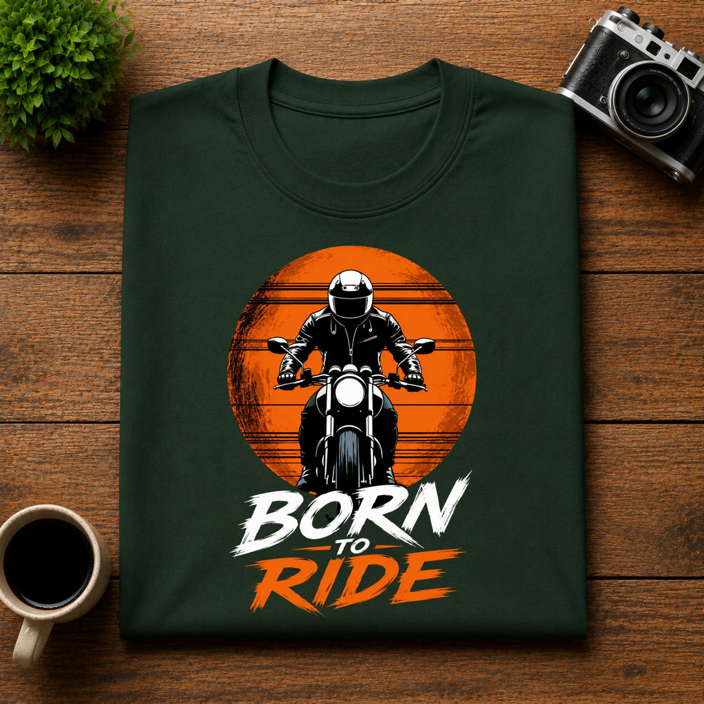 Born To Ride Motorcycle Unisex Tee
