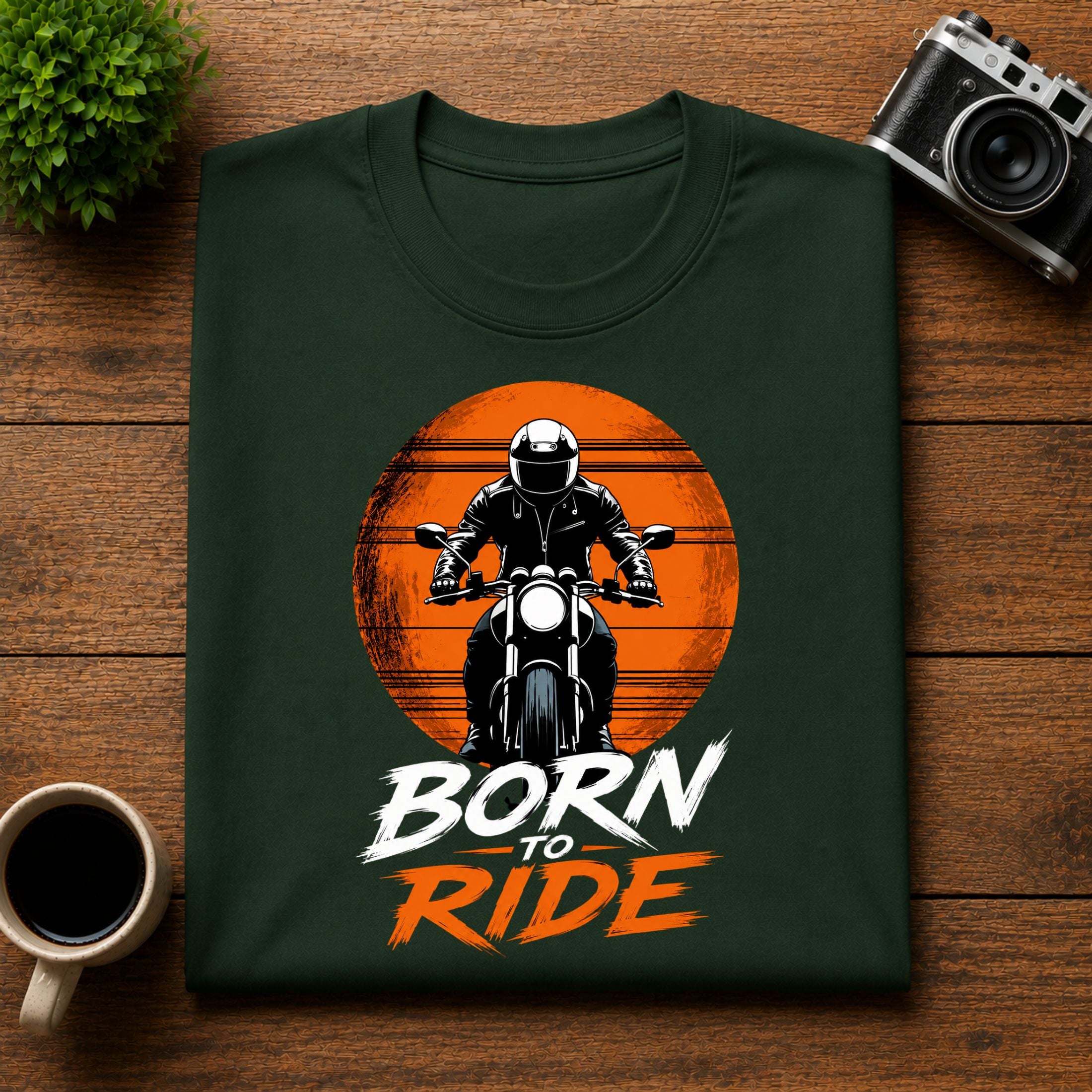 Born To Ride Motorcycle Unisex Tee