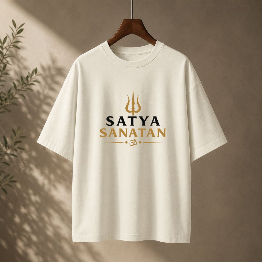 Satya Sanatan Oversized T-Shirt | Hindu Dharma Spiritual Streetwear