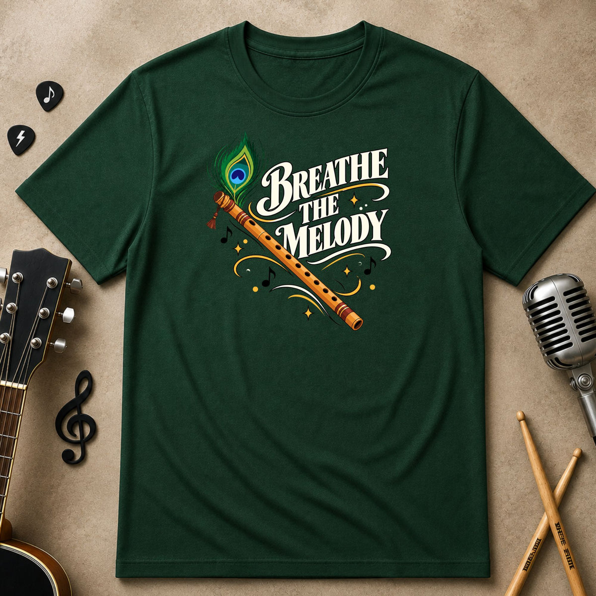 Breathe the Melody | Flute Unisex T-Shirt