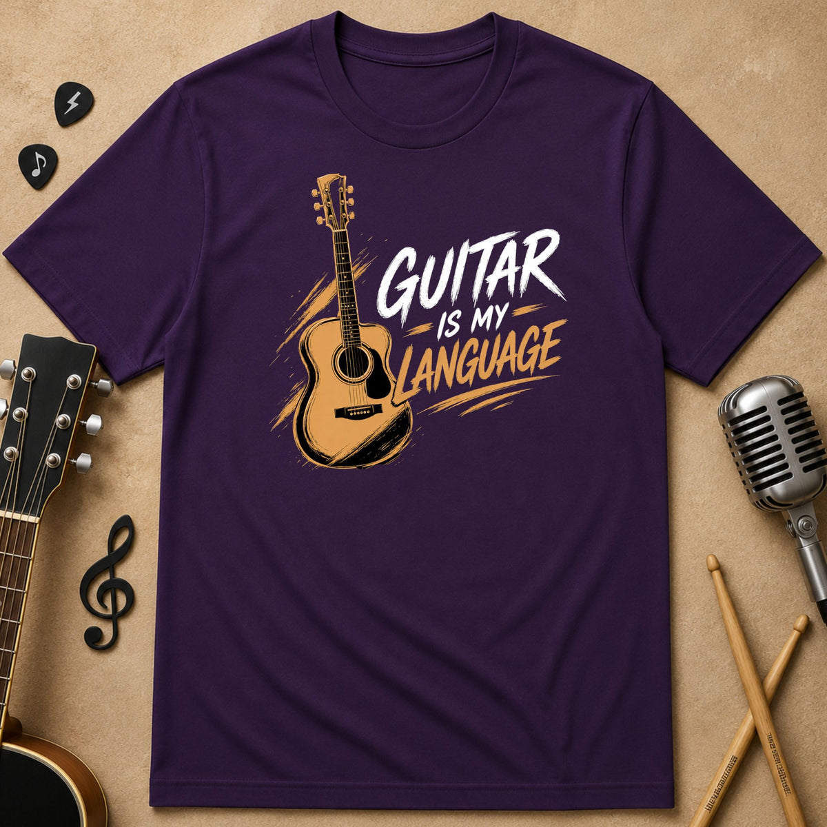 Guitar Is My Language Unisex T-Shirt