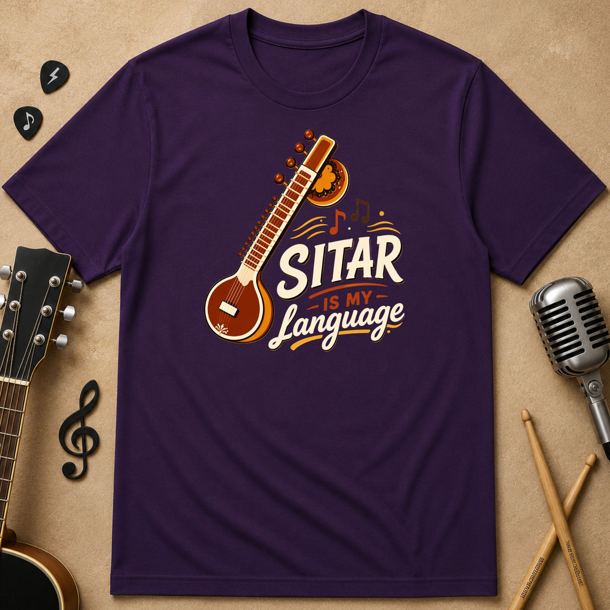 Sitar Is My Language | Unisex T-Shirt