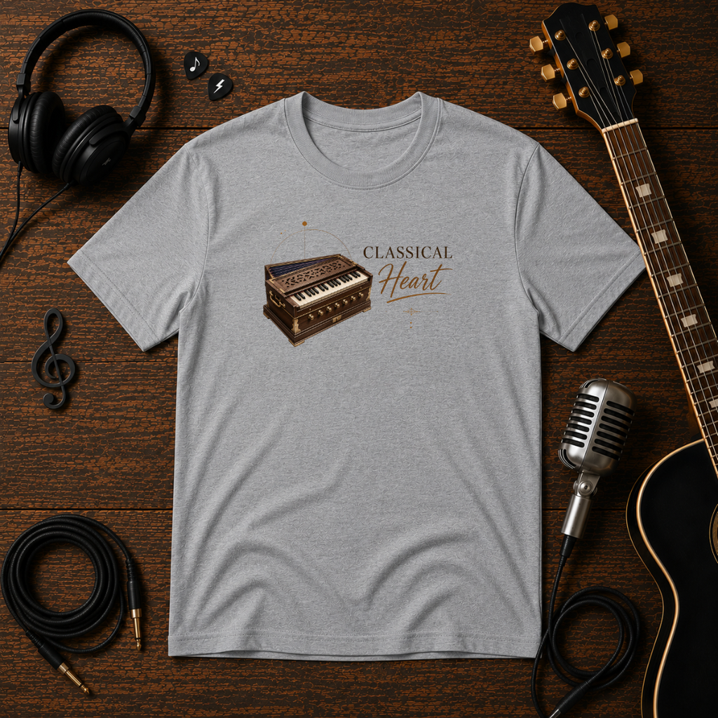 Classical Heart Harmonium Unisex Tee