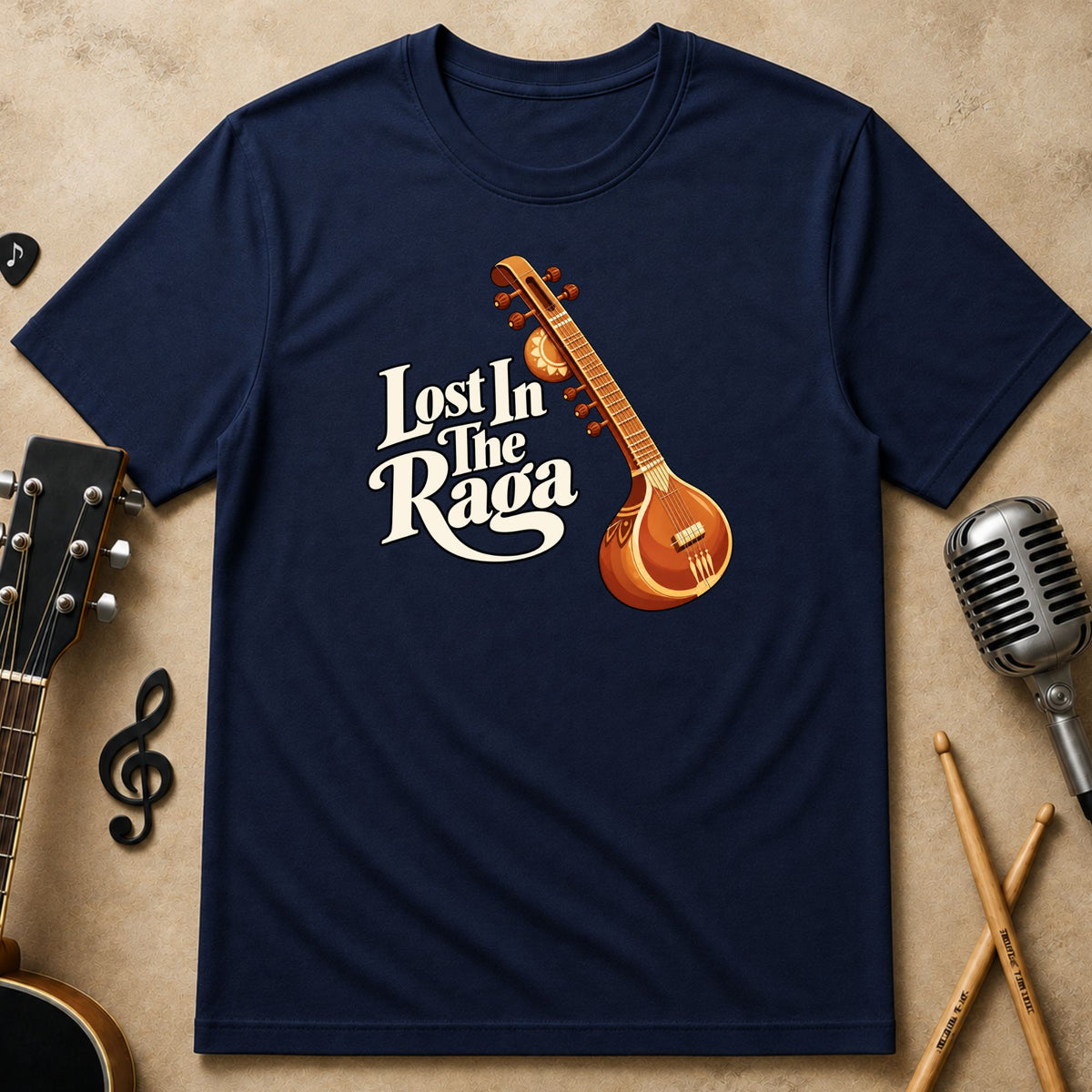 Lost in the Raga | Sitar Unisex T-Shirt