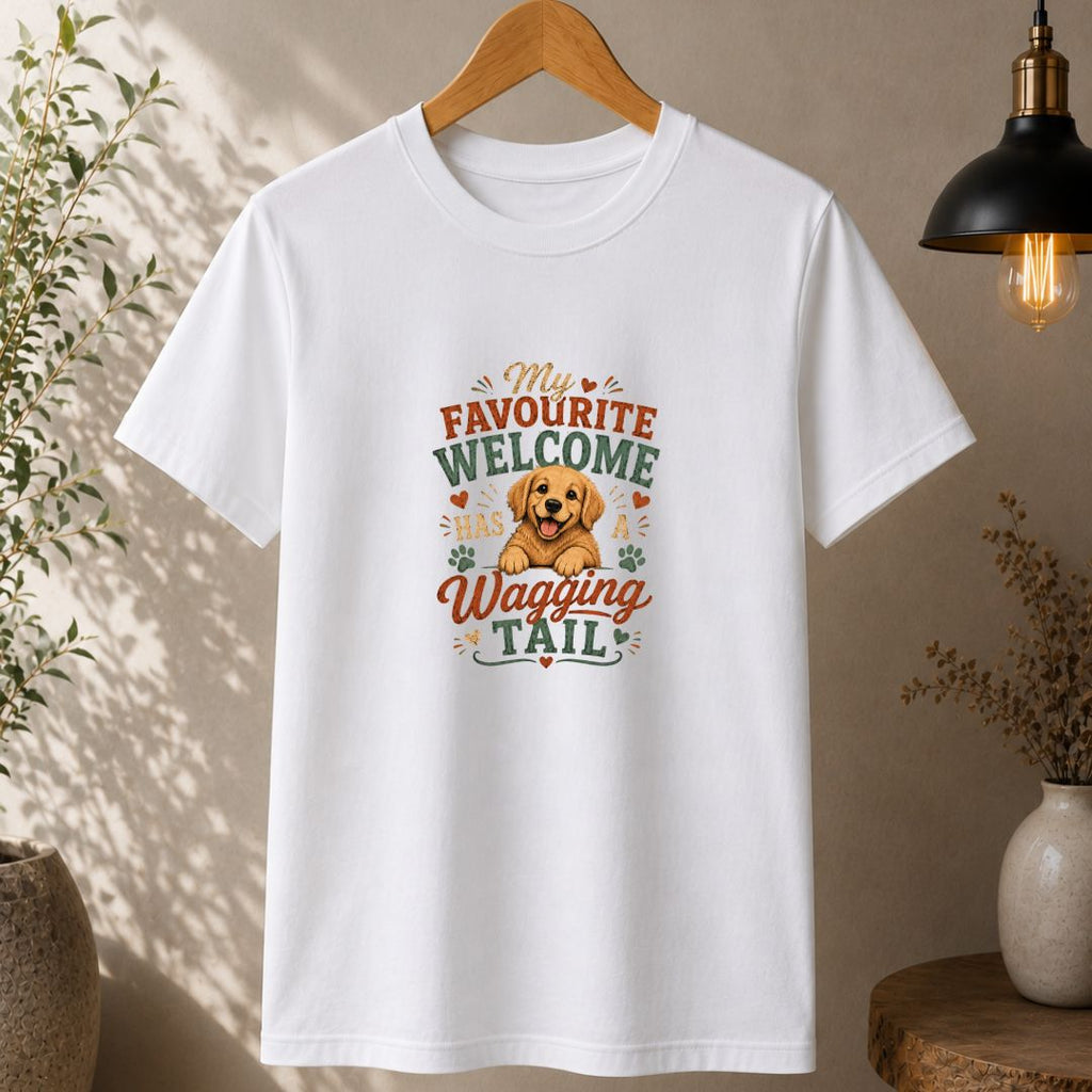 My Favourite Welcome Has A Wagging Tail - Unisex Tee