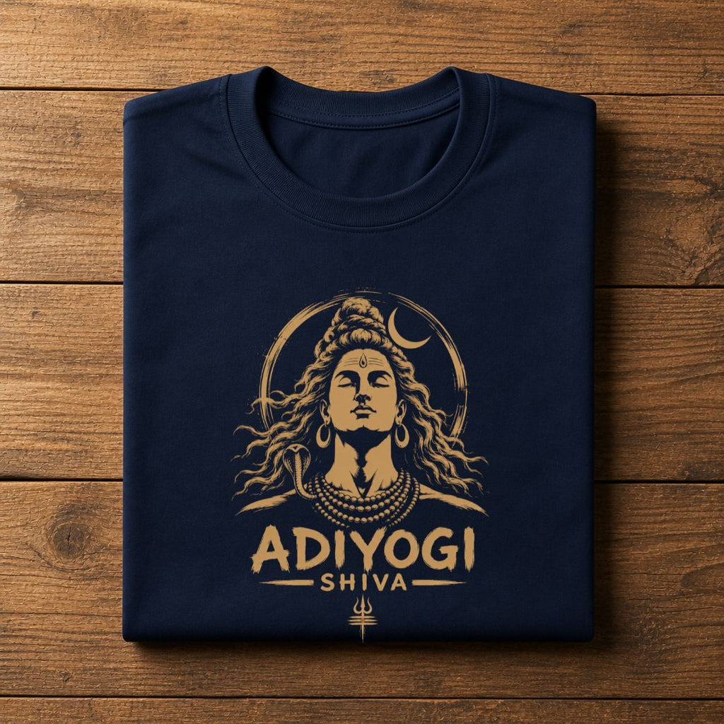 Adiyogi Shiva Unisex T-Shirt | Minimal Lord Shiva Graphic Tee