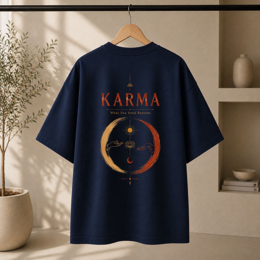 Karma What You Send Returns Oversized T-Shirt