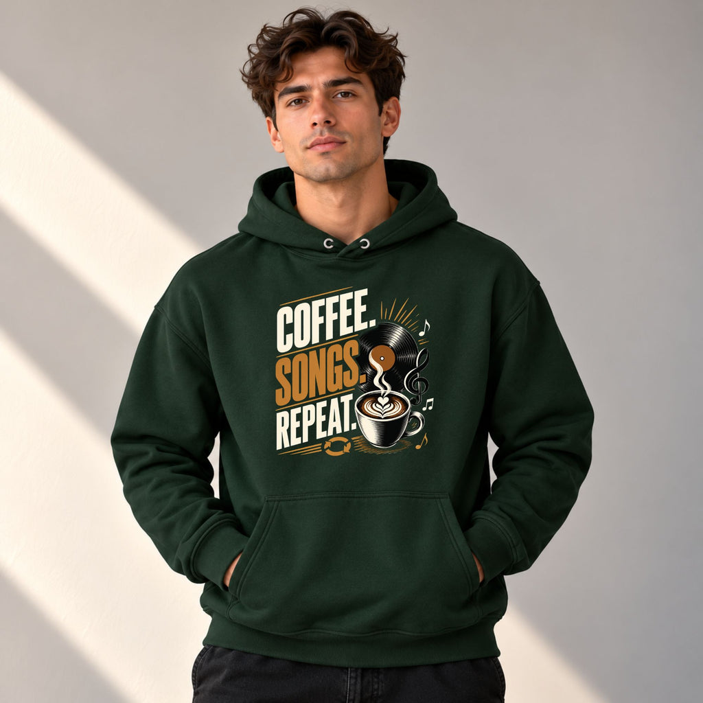 Coffee, Songs, Repeat | Unisex Hoodie