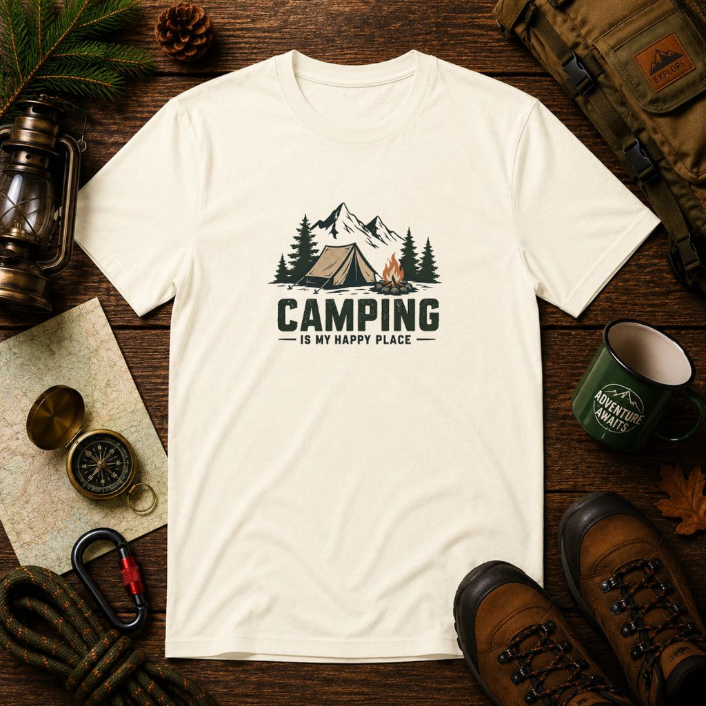 Camping Is My Happy Place | Unisex T-Shirt