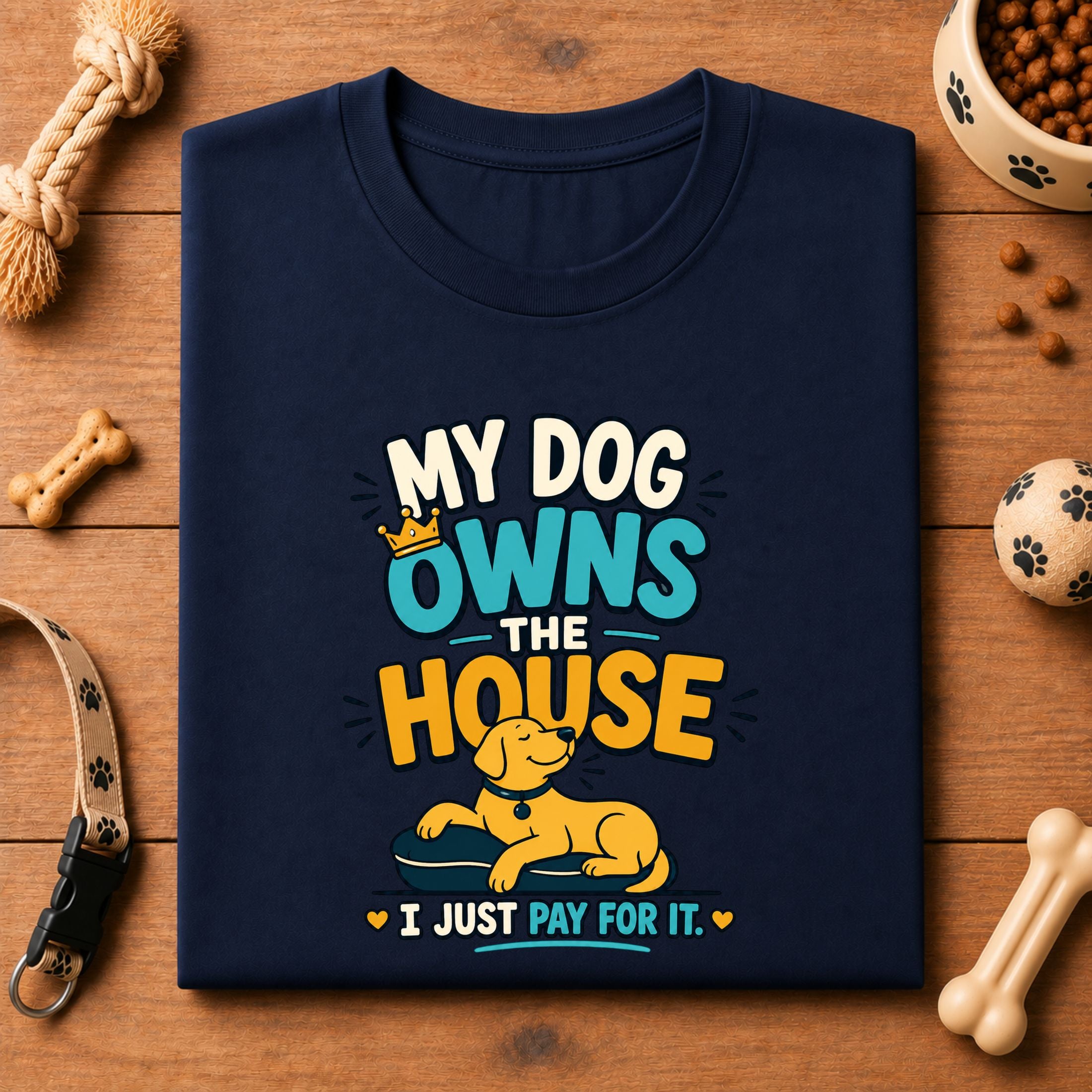 My Dog Owns The House | Unisex T-Shirt