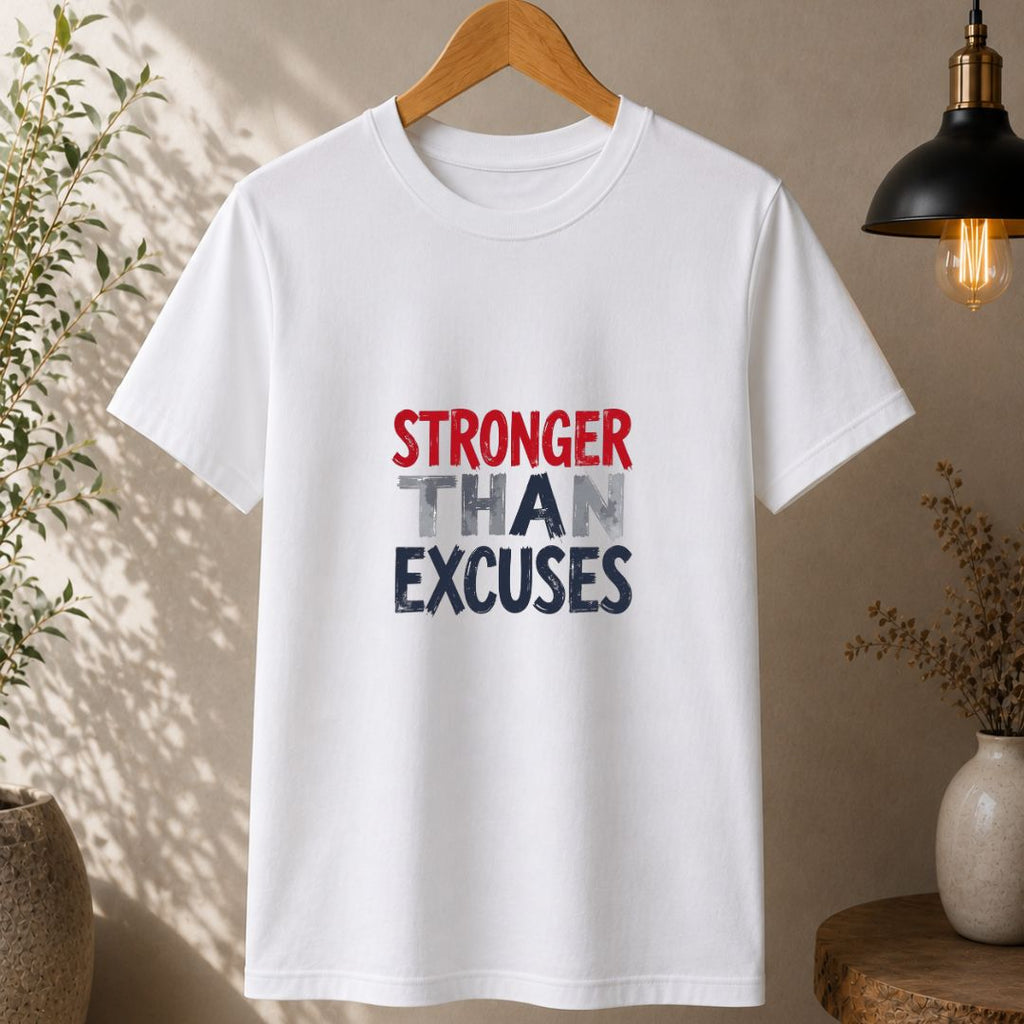 Stronger Than Excuses T-Shirt | Motivational Workout Shirt