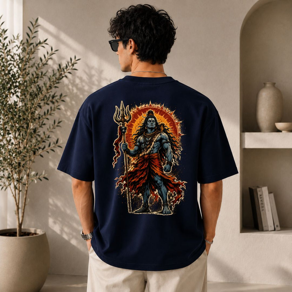 Lord Shiva Oversized T-Shirt | Mahadev Graphic Streetwear Tee