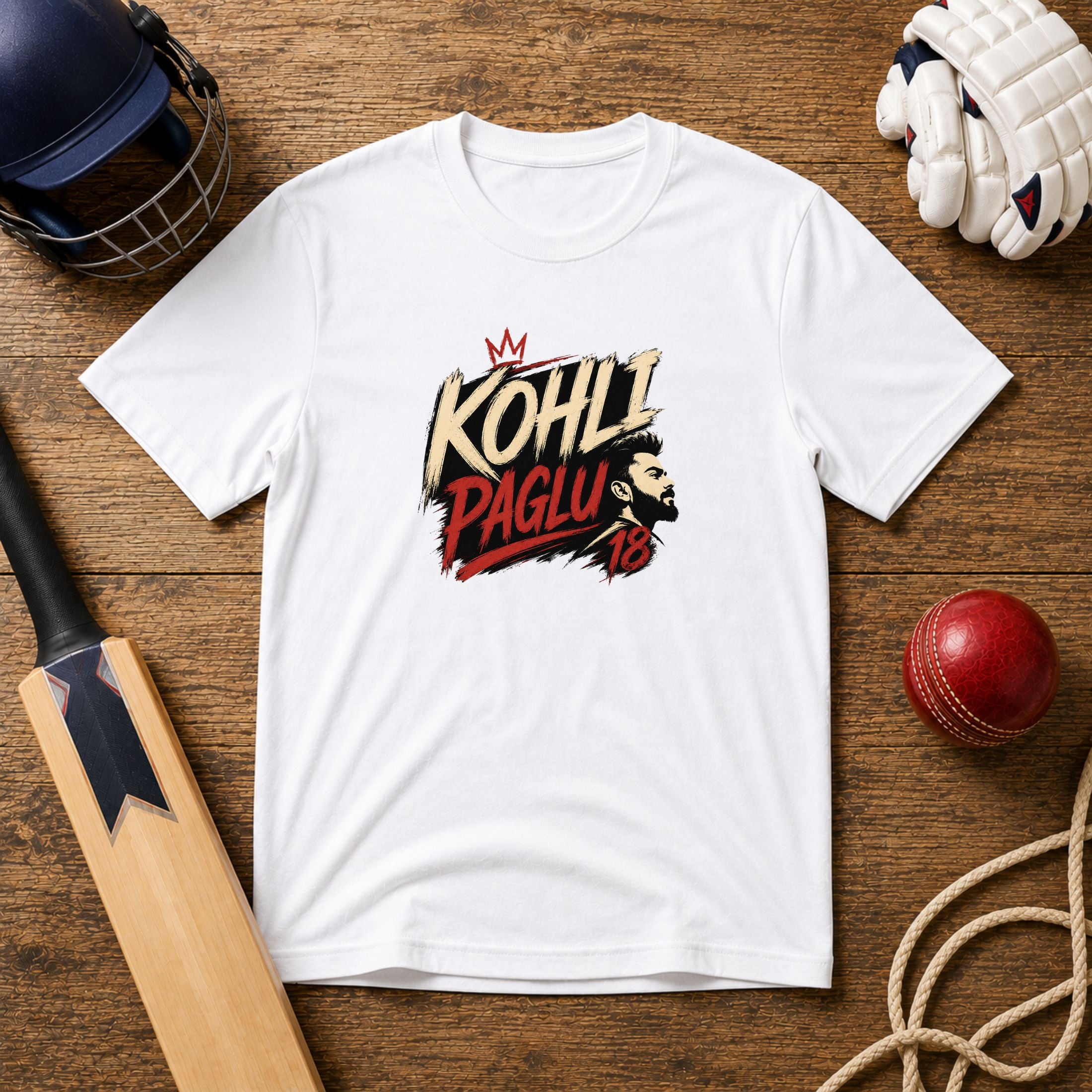 Kohli Paglu 18 Unisex T-Shirt | Cricket Fan Graphic Tee