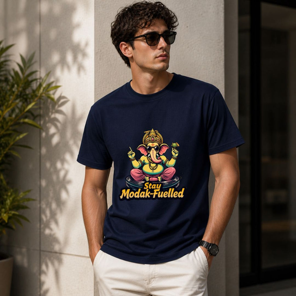Funny Ganpati T-Shirt – Stay Modak-Fuelled Graphic