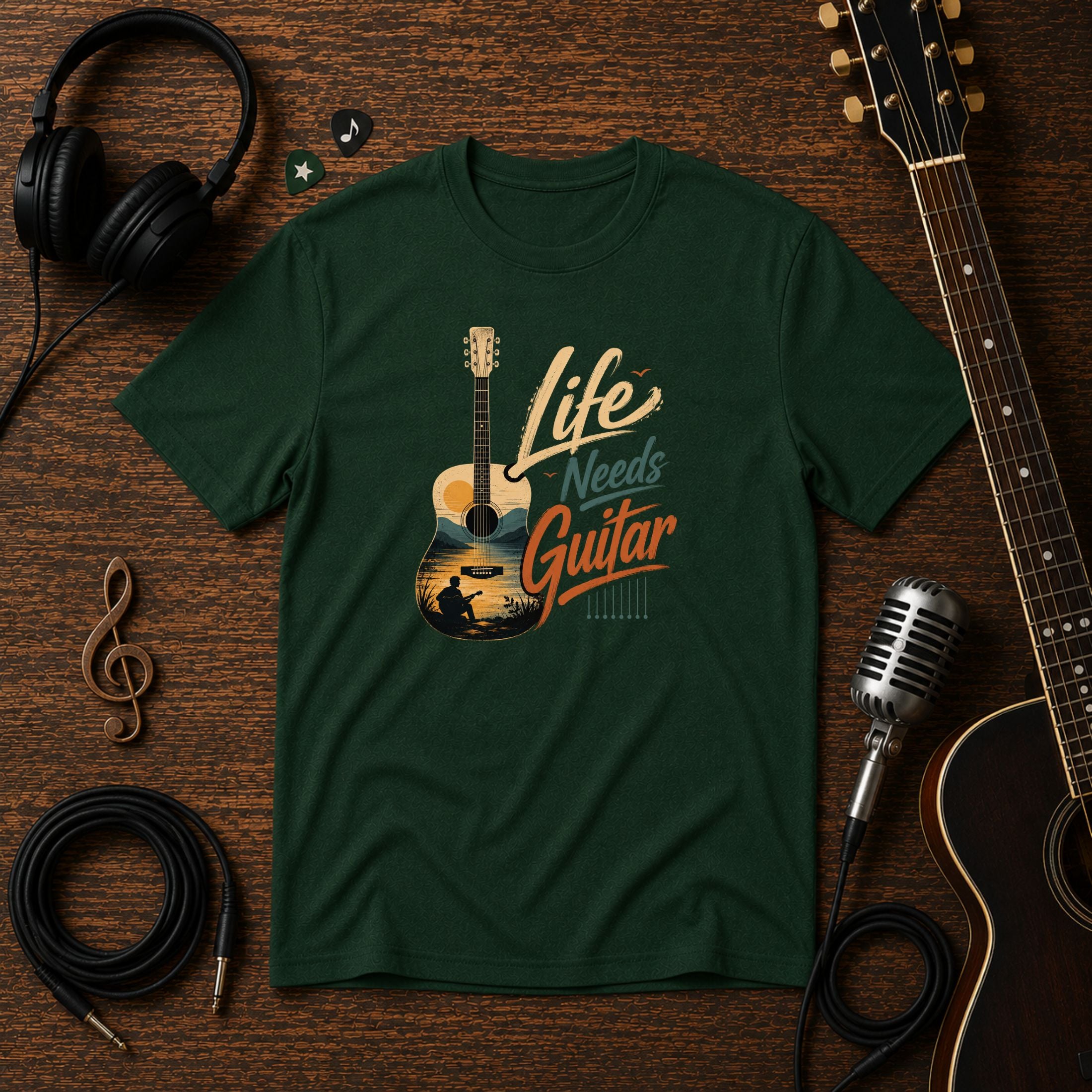 Life Needs Guitar Unisex T-Shirt