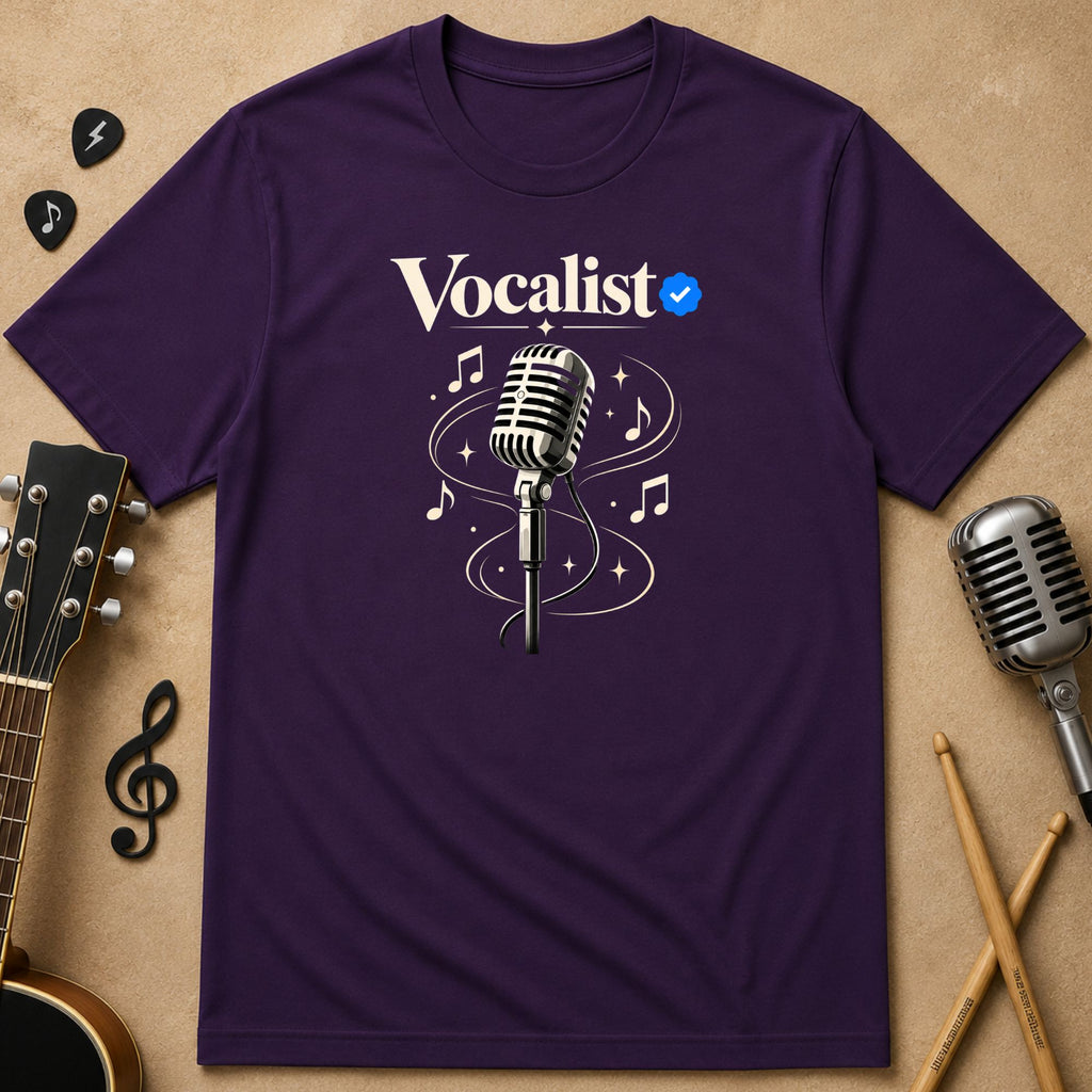 Vocalist Verified ✓ Unisex Music Tee