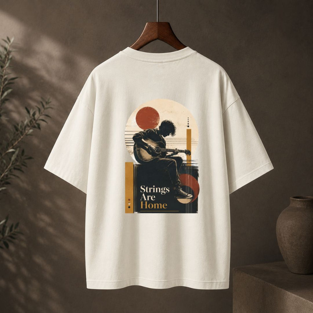 Strings Are Home Oversized Unisex Tee