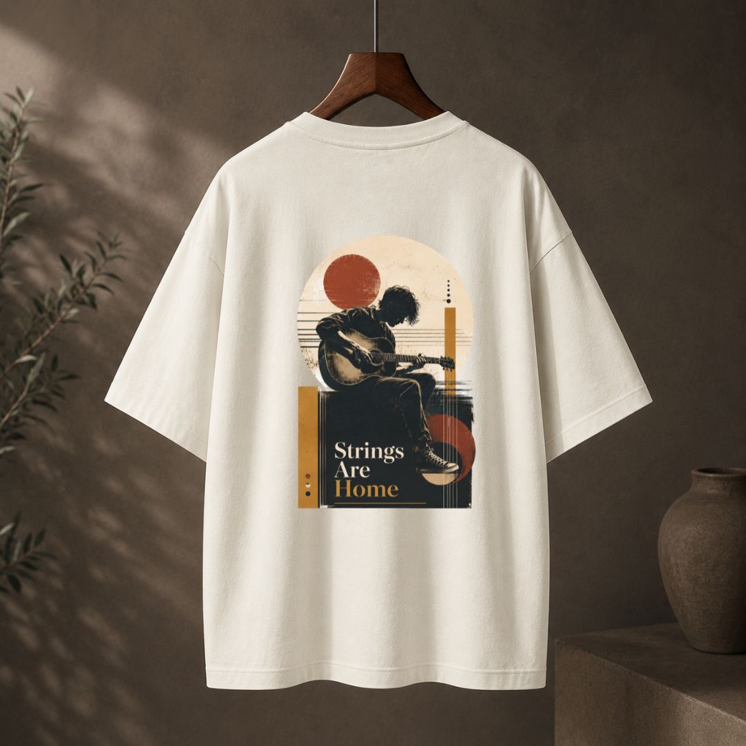 Strings Are Home Oversized Unisex Tee
