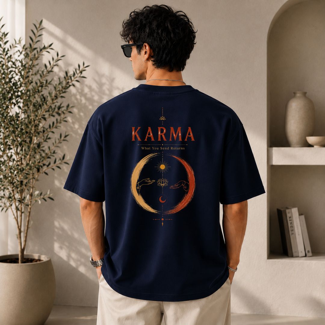 Karma What You Send Returns Oversized T-Shirt