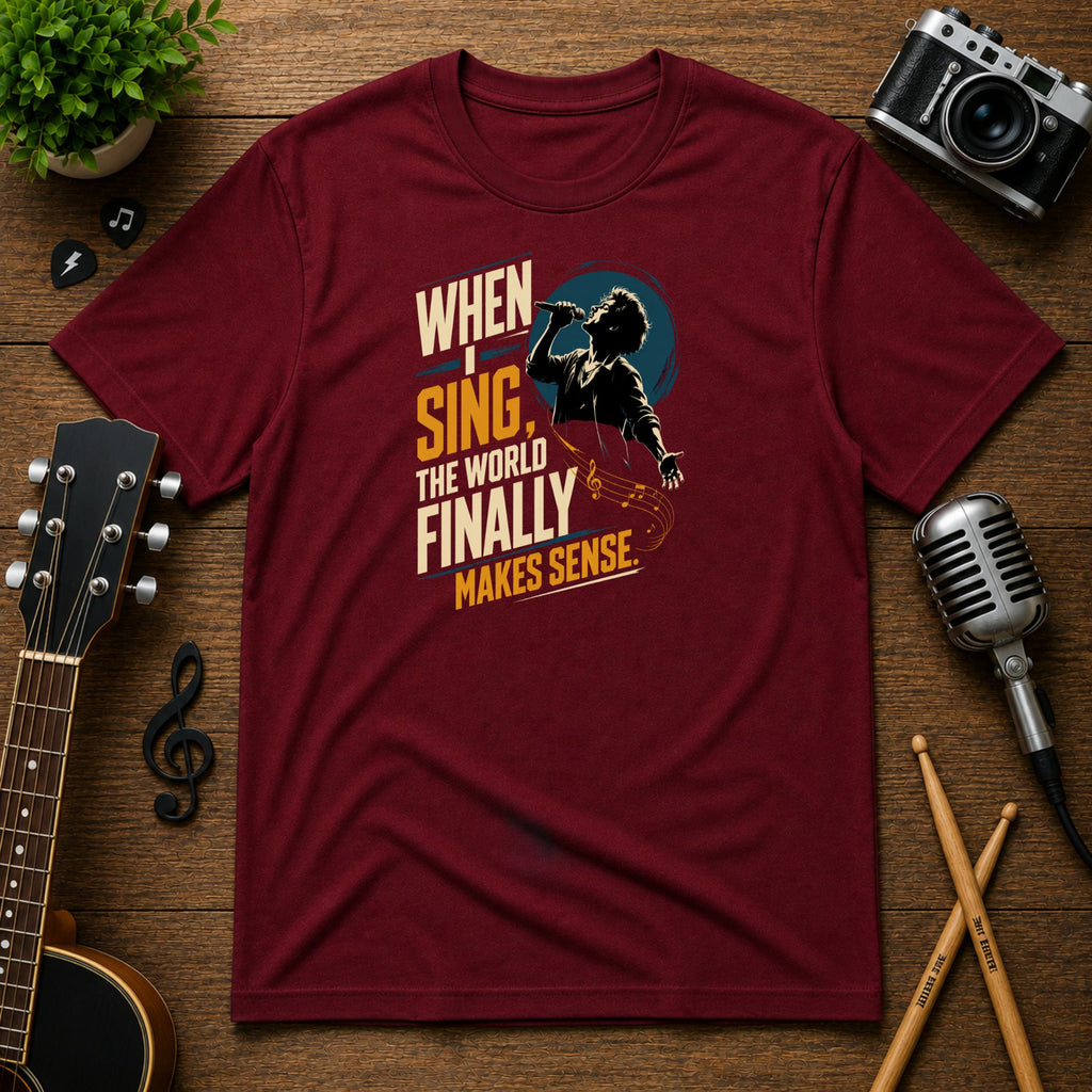 When I Sing The World Finally Makes Sense | Unisex Tee
