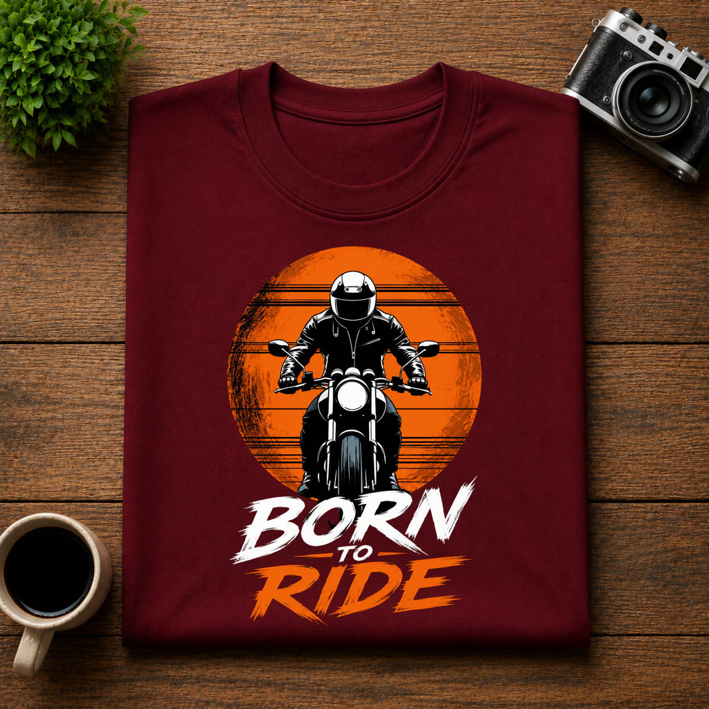 Born To Ride Motorcycle Unisex Tee