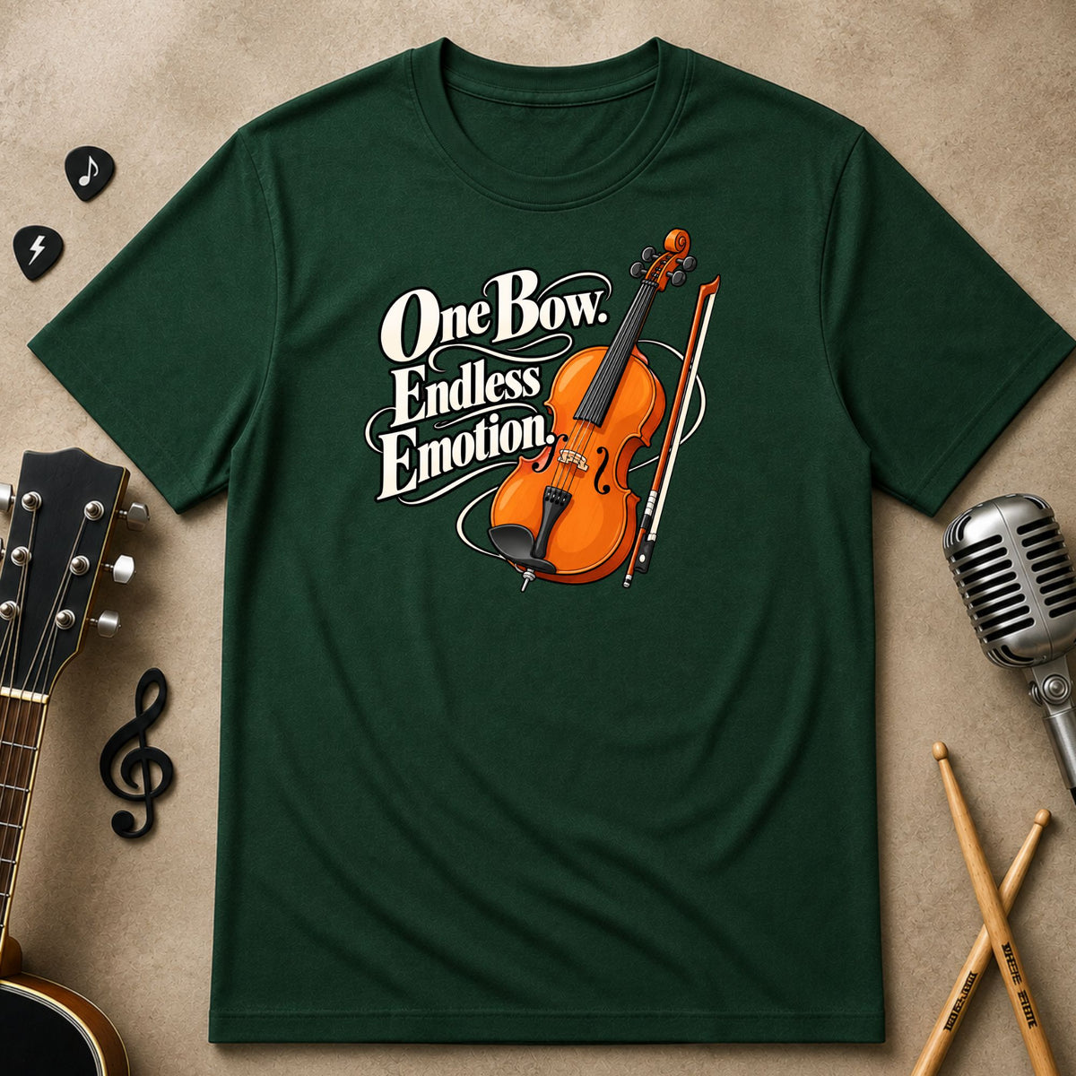 One Bow Endless Emotion | Violin Unisex T-Shirt