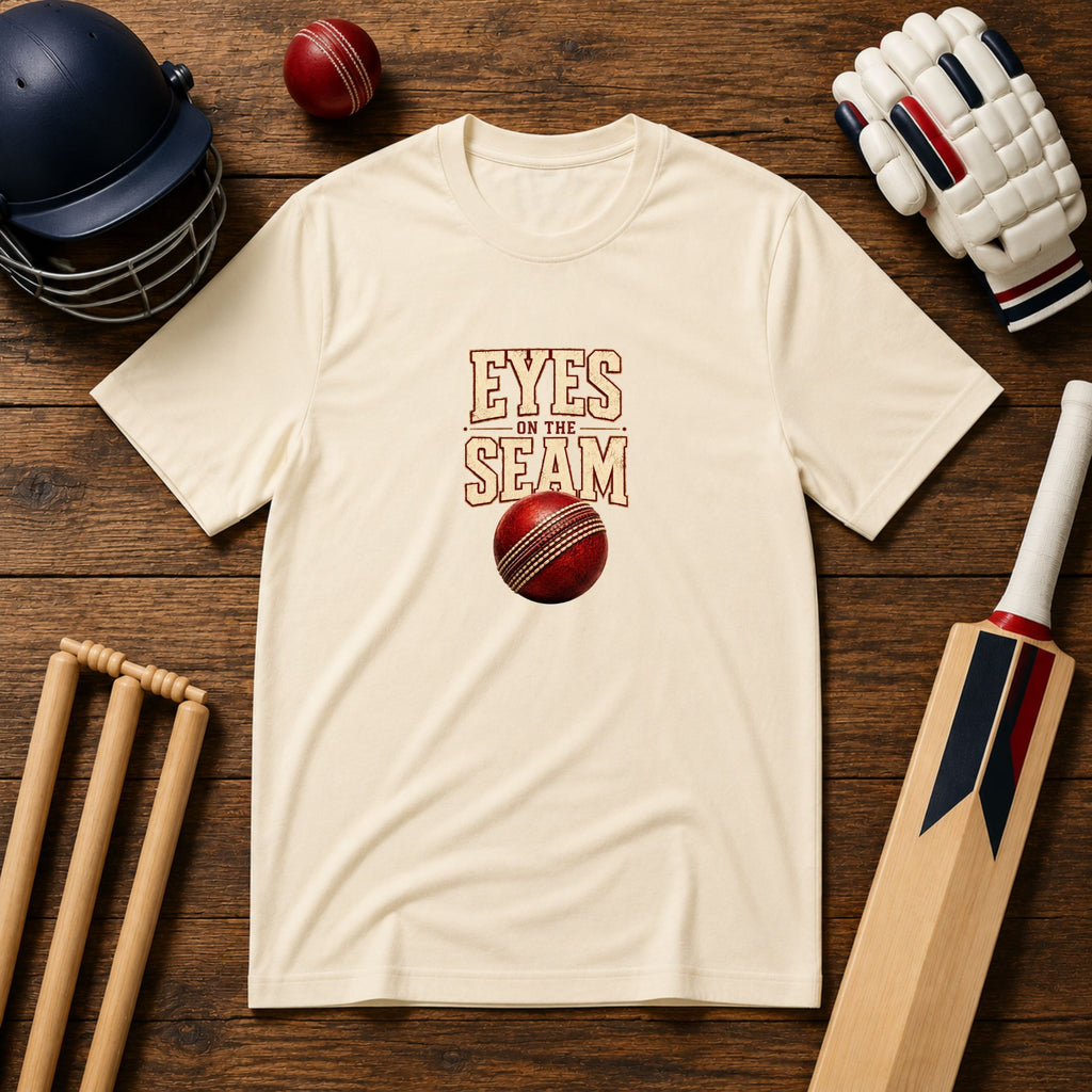 Eyes On The Seam Unisex T-Shirt | Cricket Graphic Tee