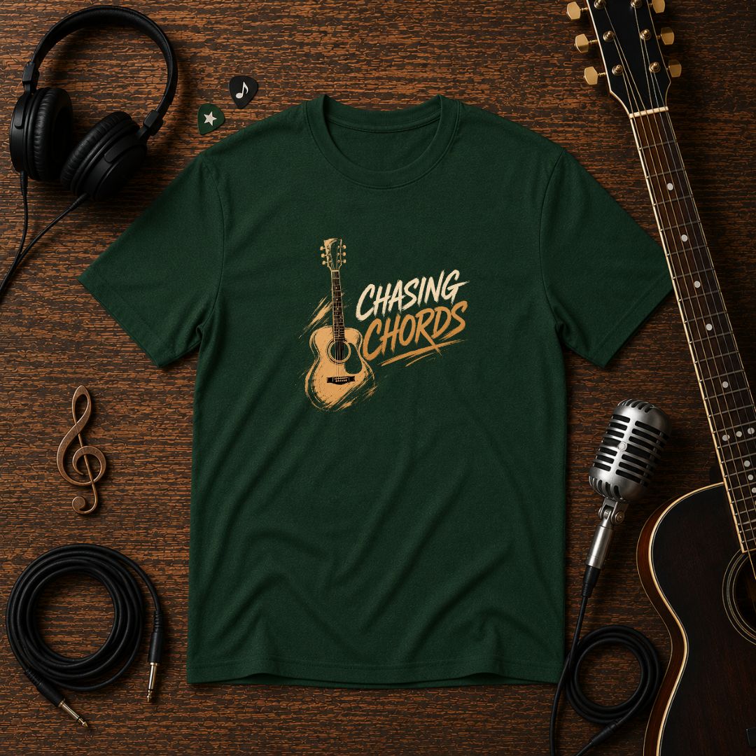 Chasing Chords Guitar T-Shirt | Unisex Tee