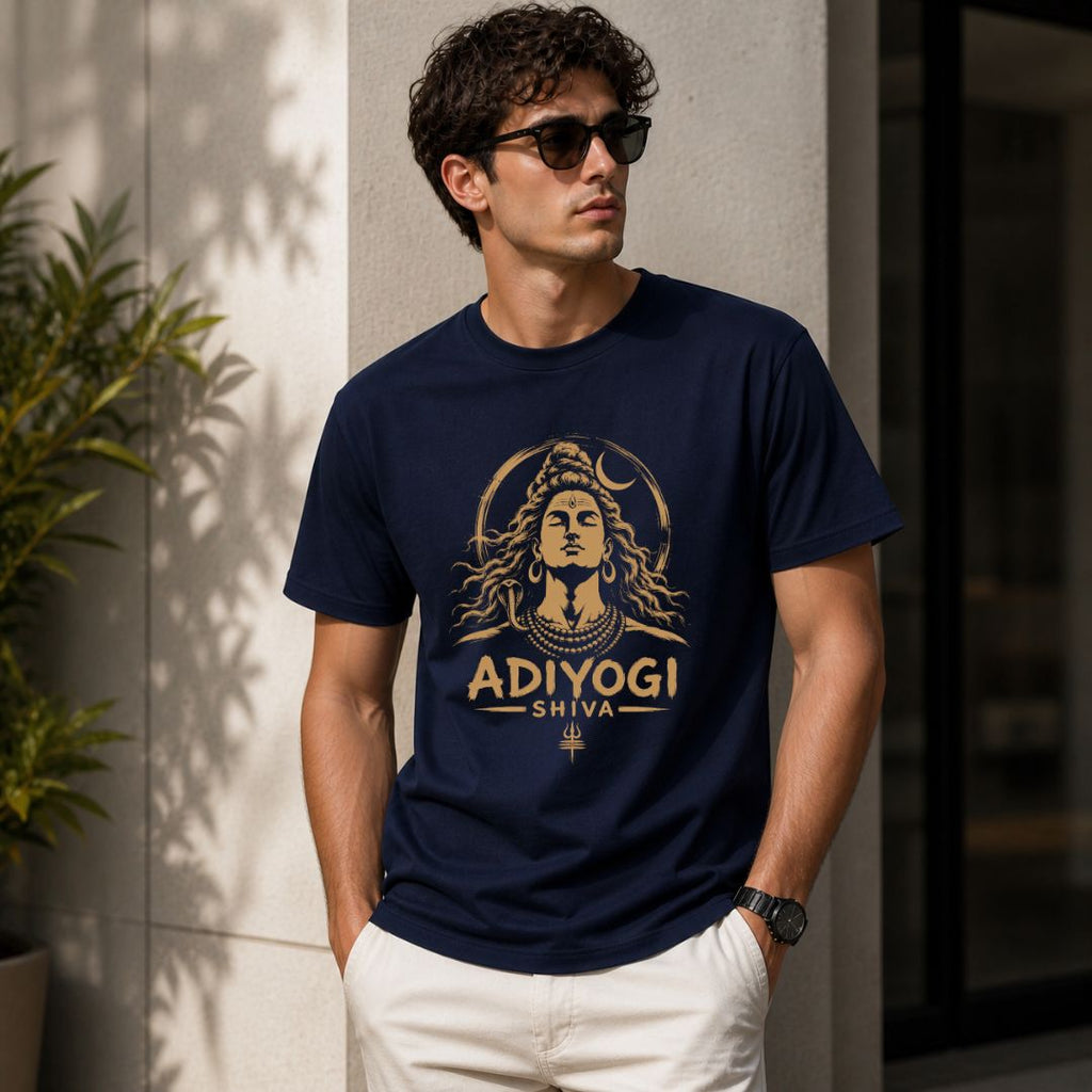 Adiyogi Shiva Unisex T-Shirt | Minimal Lord Shiva Graphic Tee