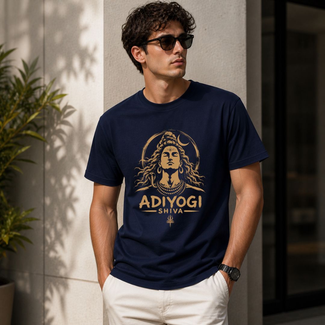 Adiyogi Shiva Unisex T-Shirt | Minimal Lord Shiva Graphic Tee