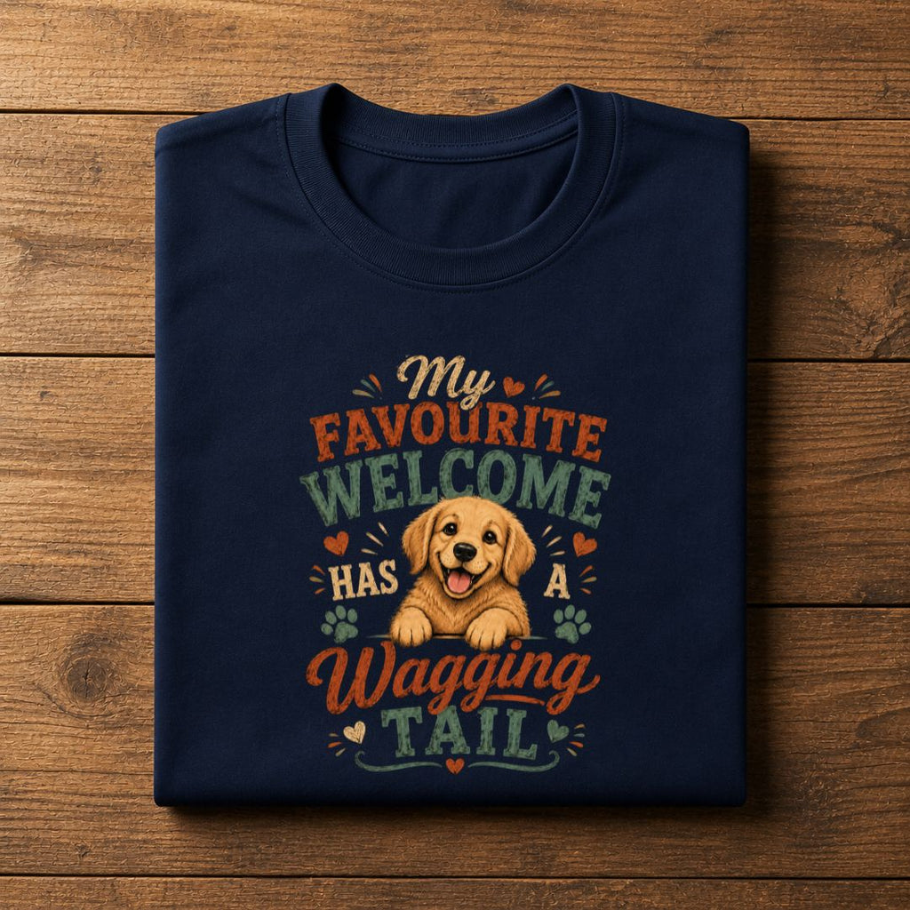 My Favourite Welcome Has A Wagging Tail - Unisex Tee